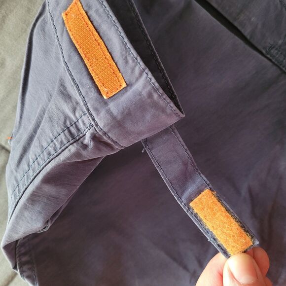 Vtg Y2K Abercrombie & Fitch Womens 2 Blue Paratrooper Boot Cut Pants Adjustable - Picture 9 of 11